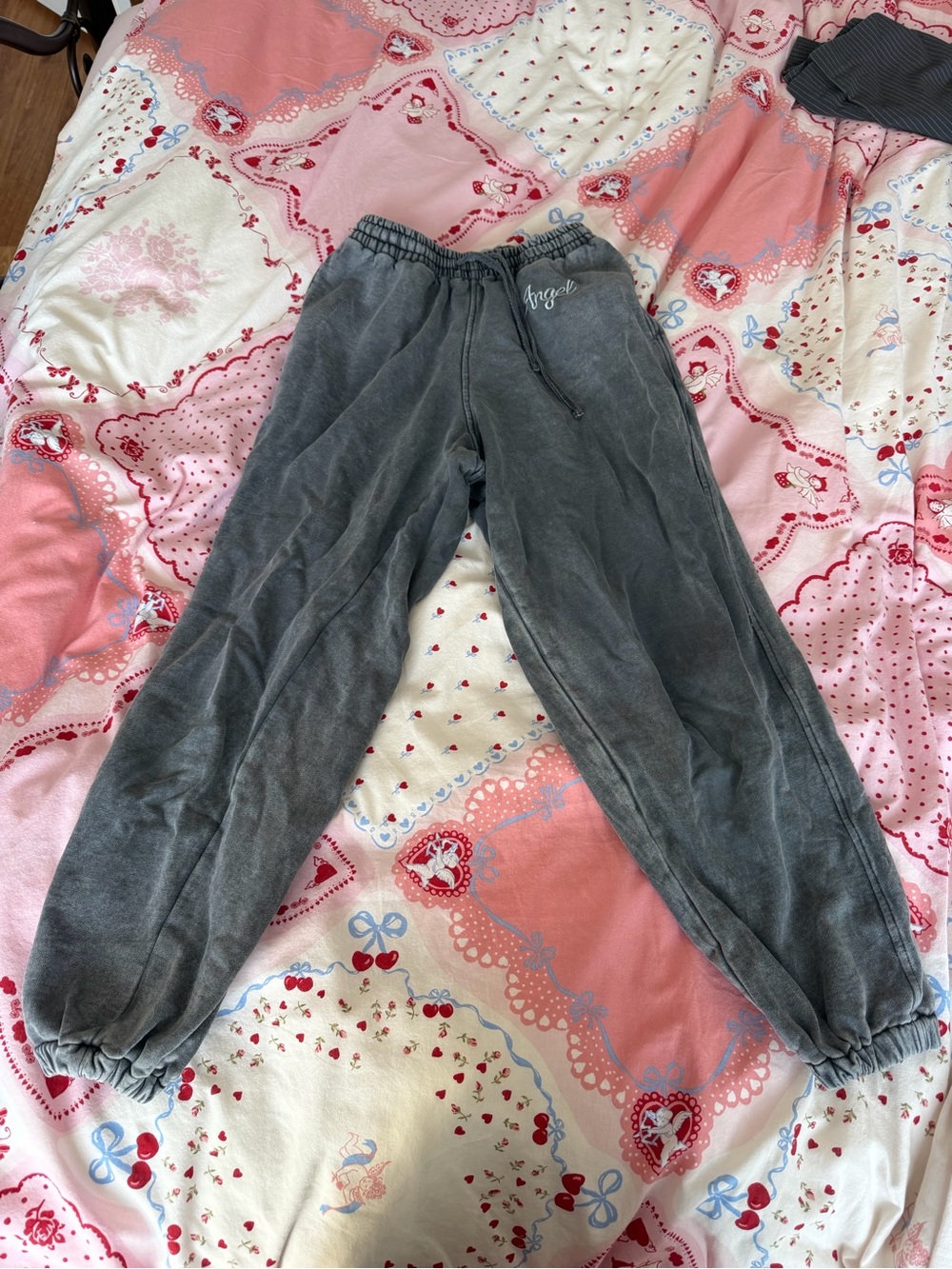 Charcoal Gray Sweatpants - Angel